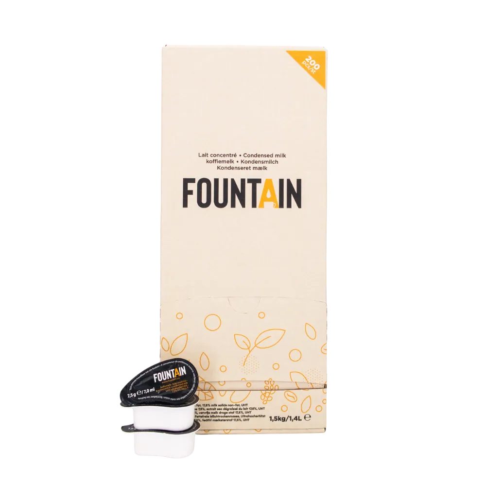 Fountain coupelles de lait