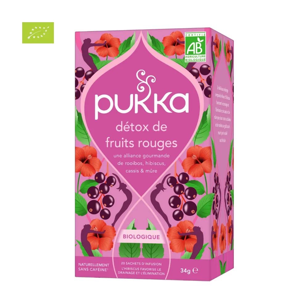 Thé bio detox fruits rouges