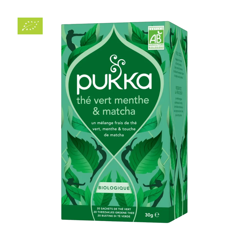 Thé Bio vert menthe & matcha