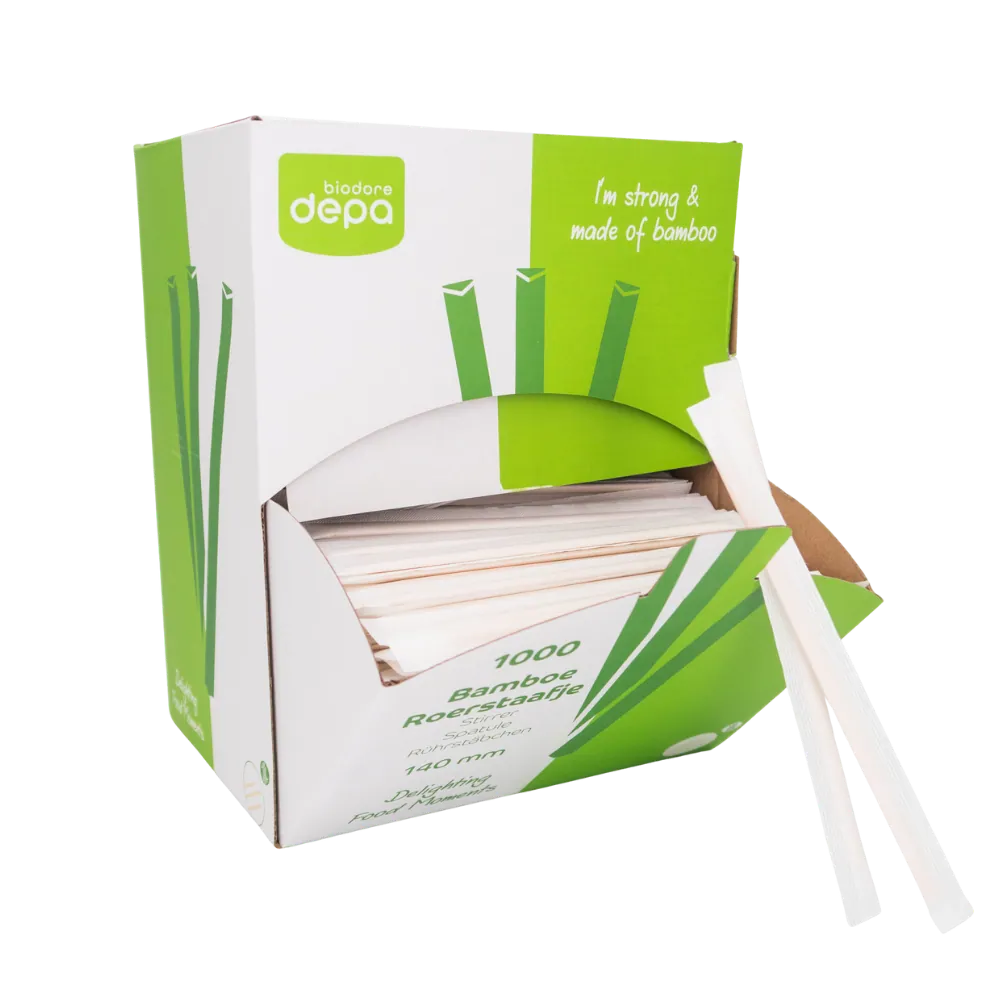 Spatules  emballées en bambou