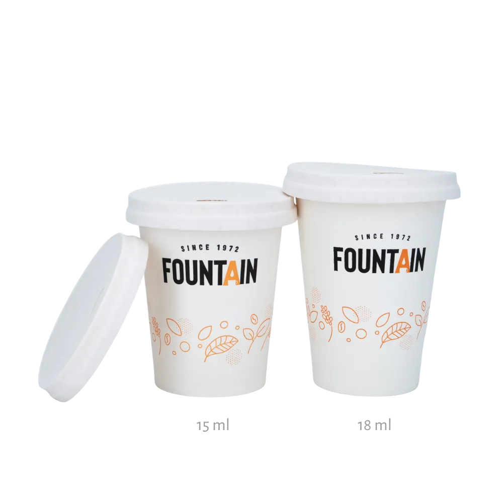 Couvercles blanc compostables